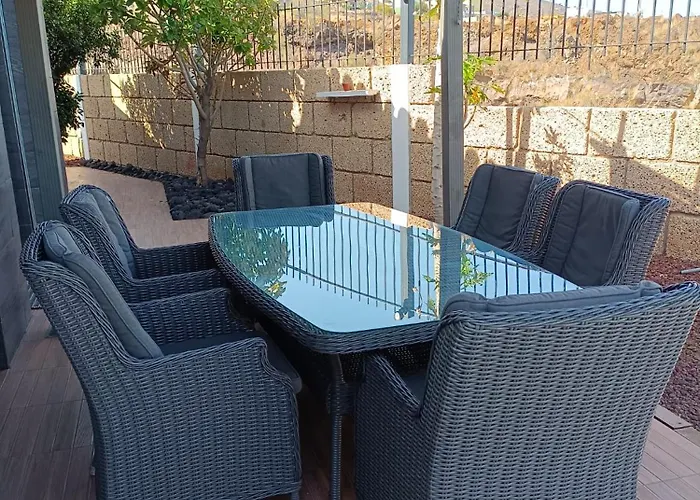 Luxury Sea Views Heated Pool Private Jacuzzi Wifi Bbq Parking Tennis Court * Candelaria