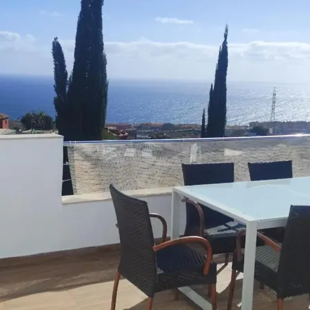 Luxury Sea Views Heated Pool Private Jacuzzi Wifi Bbq Parking Tennis Court * Candelaria